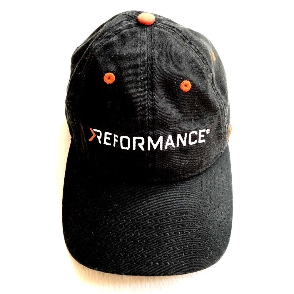 🔴 5 for $10 ONE Kudzu Black Orange Performance Baseball Cap Hat OSFM